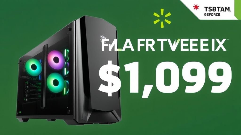 沃尔玛RTX 5070游戏主机限时特惠,价格低至1099美元