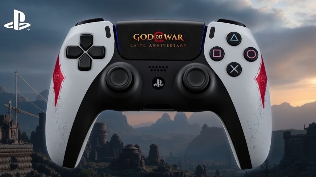 战神20周年限定版PS5手柄震撼预售！奎爷标志性纹身完美复刻